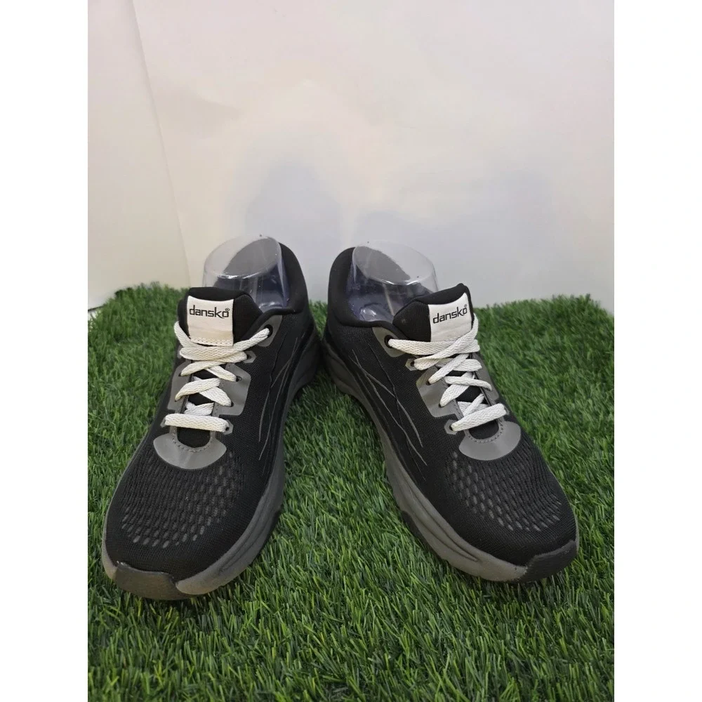 Women's Dansko Pace Mesh Athletic Walking Shoes Black Grey Size 38 US 7.5